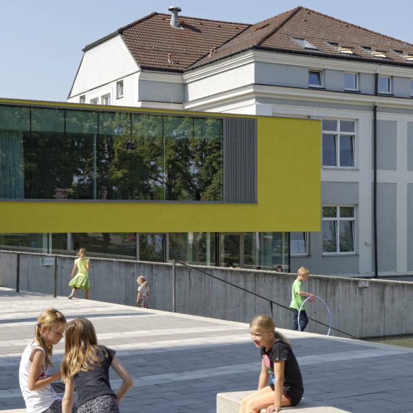 ©Walter Ebenhofer / Schulgebäude Ansicht Zubau