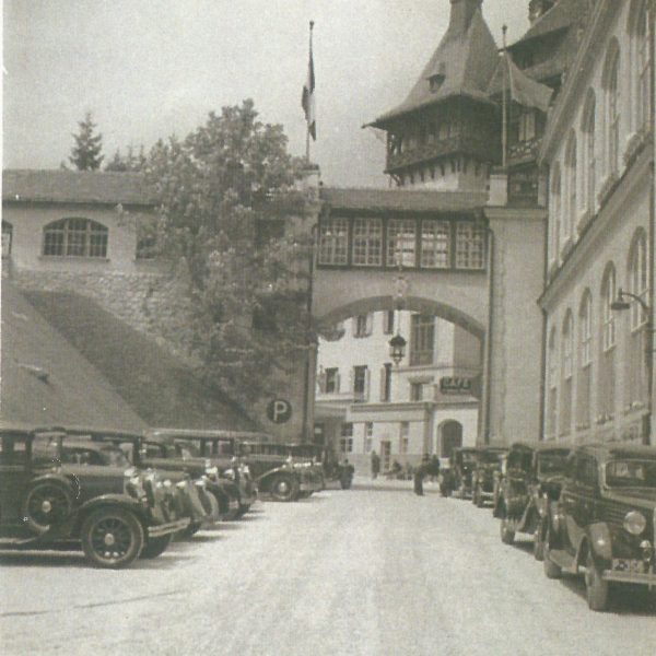 Fotos Semmering einst - Autoparkplatz südseitig